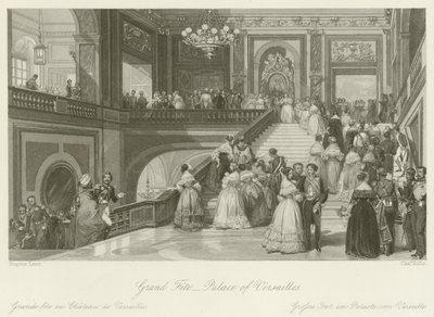 ベルサイユ宮殿でのグランドフェット 作： ユージン・ルイ・ラミ